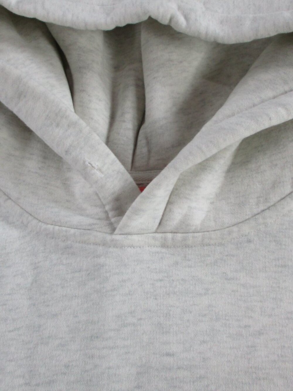 Dandy Worldwide Hoodie Womens Medium Gray Heather Pink Heart Sleeves Sweatshirt - Picture 5 of 10
